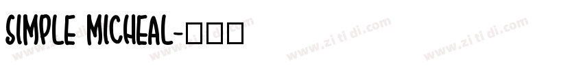 simple micheal字体转换